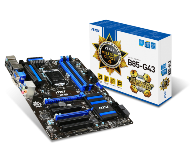 MSI B85-G43 (B85 2xPCI-E DDR3) - 150919 - zdjęcie